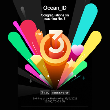 Ocean Media meraih penghargaan Resmi TikTok sebagai Agensi Top 3. Ocean Media meraih penghargaan Resmi TikTok sebagai Agensi Top 3.